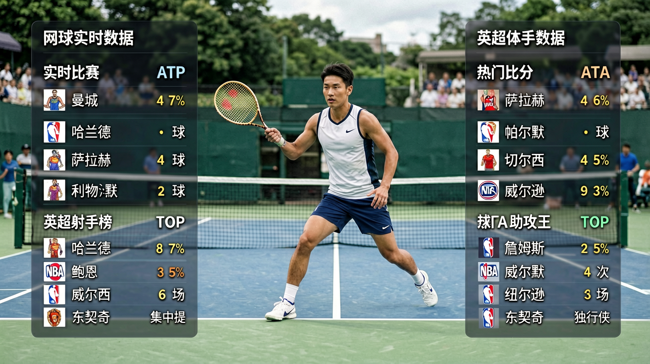 网球比赛实时数据 - ATP WTA 赛事比分
